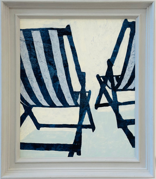 Deckchairs on the beach